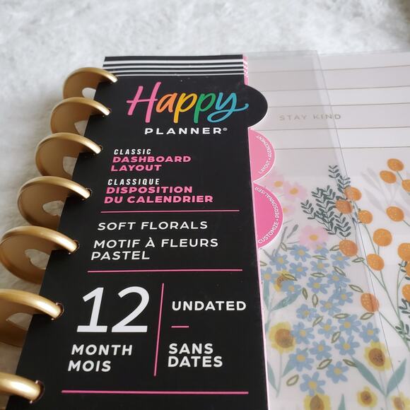 The Happy Planner Classic 12 Month Undated Soft Florals - Picture 4 of 4